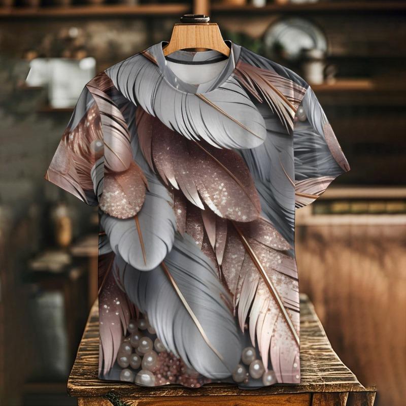 

T-shirt Camouflage Pattern Trendy Design Fashion Simple Straight Tube Shape Shirt S