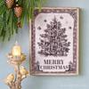 LED Art Tree Christmas Decoration Wall Decoration Illuminated Art Panel Wall Hanging Object Stylish Vintage Classical Frame/Traditional