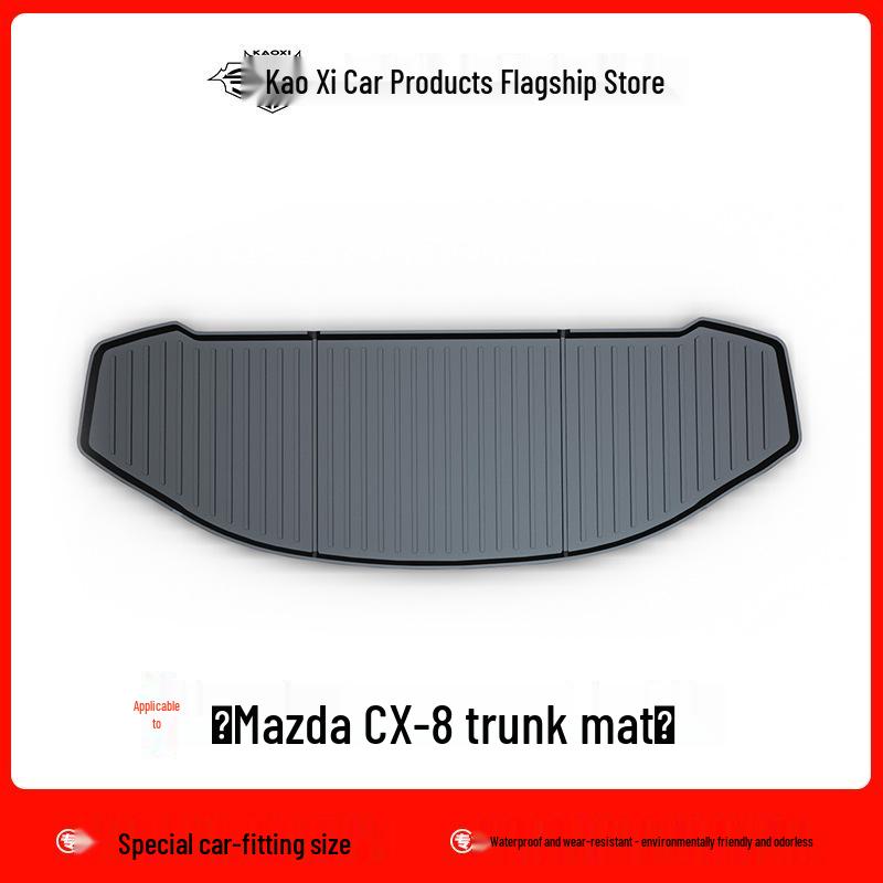 Eco-Friendly Waterproof TPE Floor Mats for New Mazda CX-8 RHD - Odorless Car Interior Mats