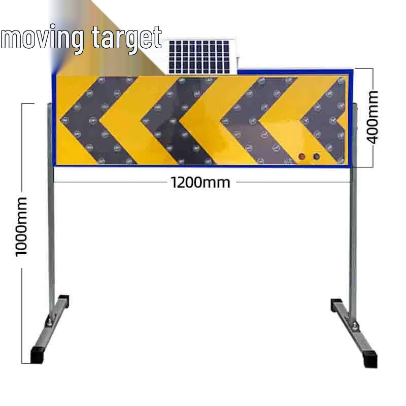 Solar-Powered LED Traffic Guidance and Warning Sign