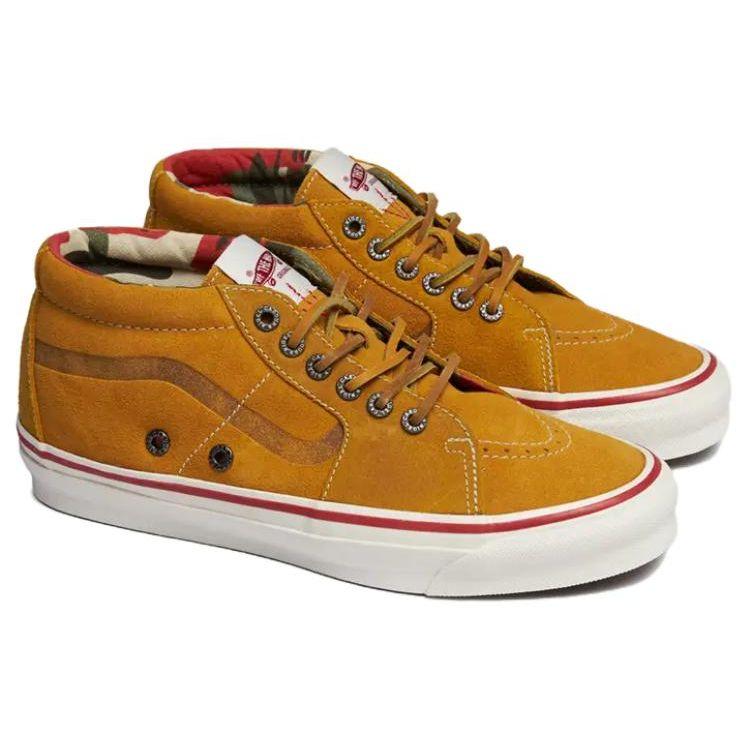 Nigel Cabourn x Vans Sk8-Mid LX Vintage Suede Unisex Sneakers Tan Vintage-Suede-Tan VN0A4BVCTAN