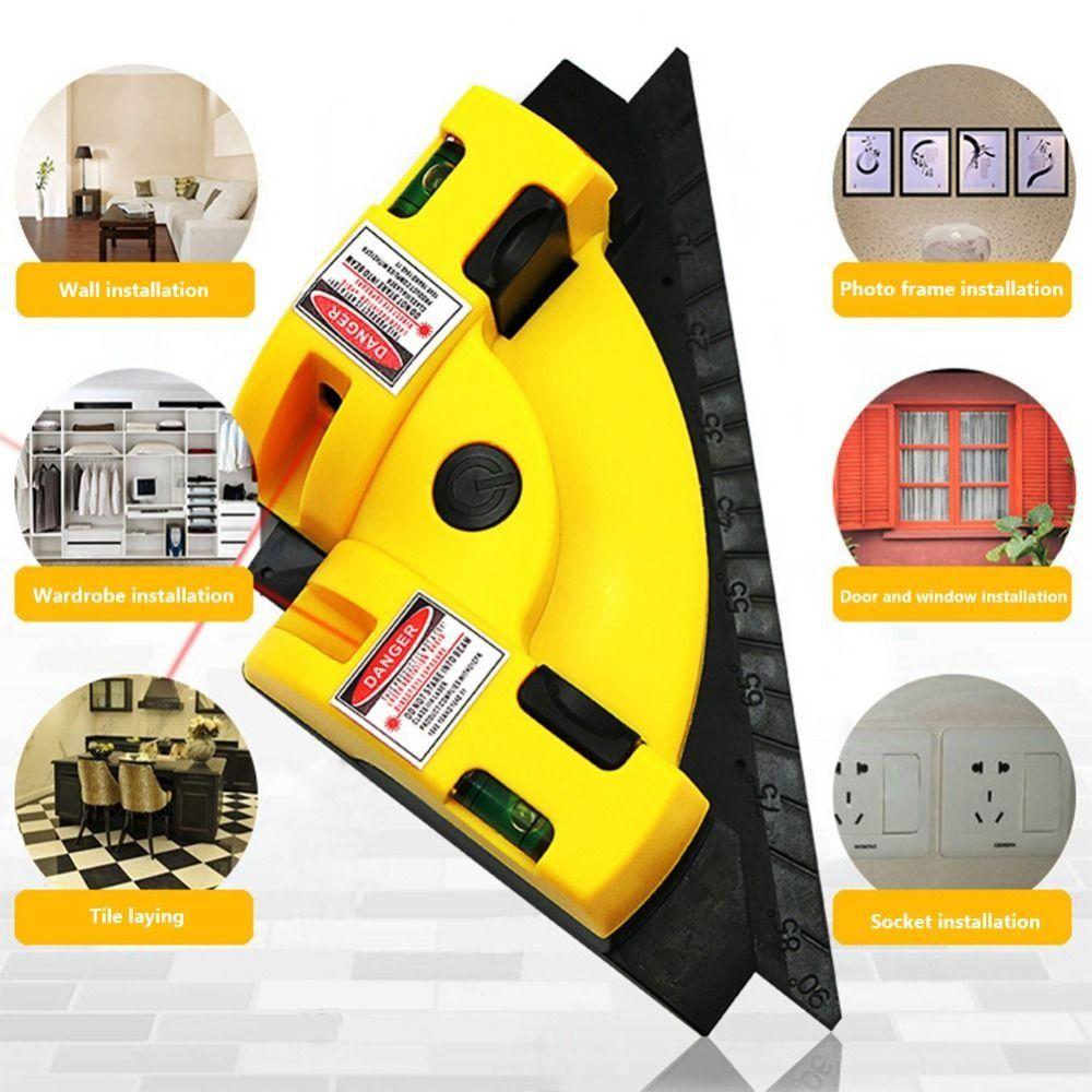 Accurate Measurement Right Angle Ground Wire Instrument Laser Line Marker  Construction Tool