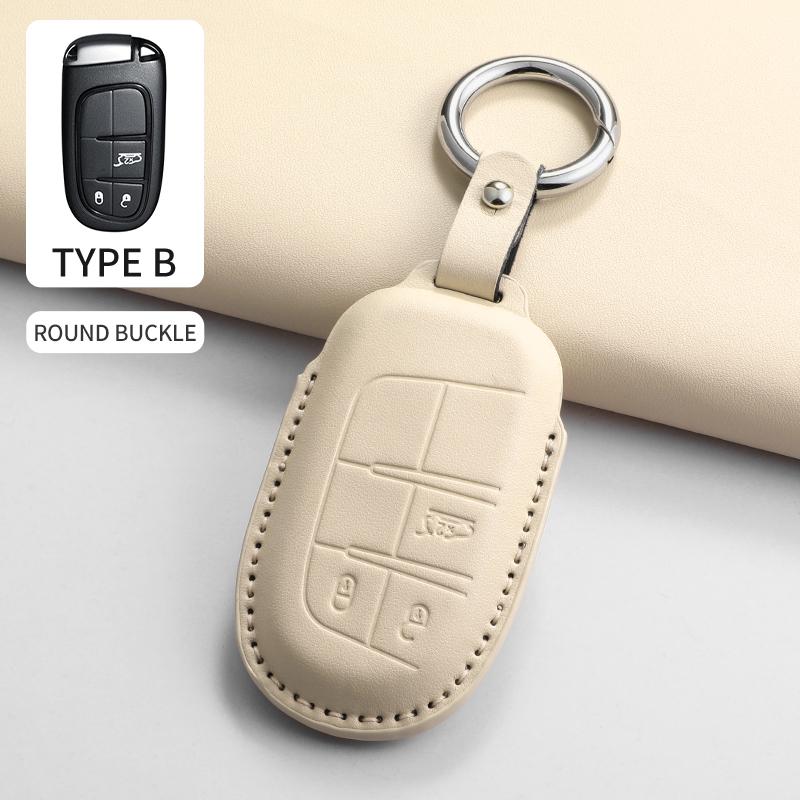 Car Key Case Cover Shell for Jeep Chrysler 300 200 Cherokee Wrangler Compass Renegade Fiat 500X Car Remote Key Shell Accessories