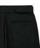 NOIRER Belted Wool Flare Slacks (Black)