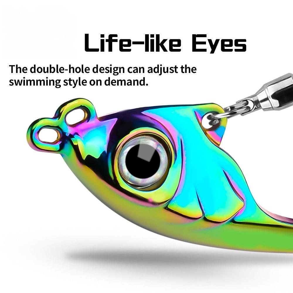 Winter Trolling Rotating Wobbler Spinner Bait Spinner Lure Sinking Hard Bait Long Cast Bait Spoon