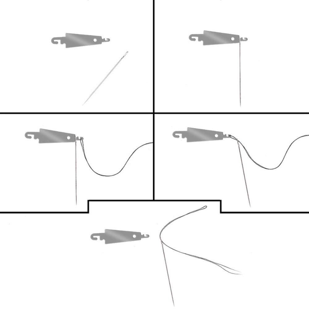 Stainless Steel Iron Sheet Needle-Threading Tools  Embroidery Tools