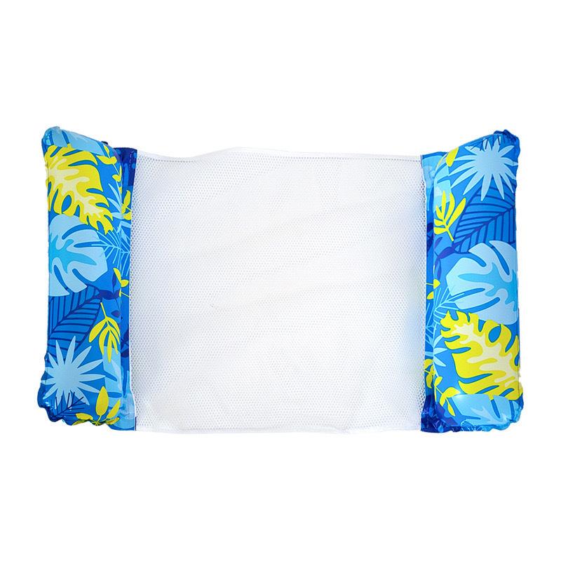 New Inflatable Floating Row Outdoor Foldable Backrest Clip Net Floating Bed Water Inflatable Supplies Deck Chair Floating Bed