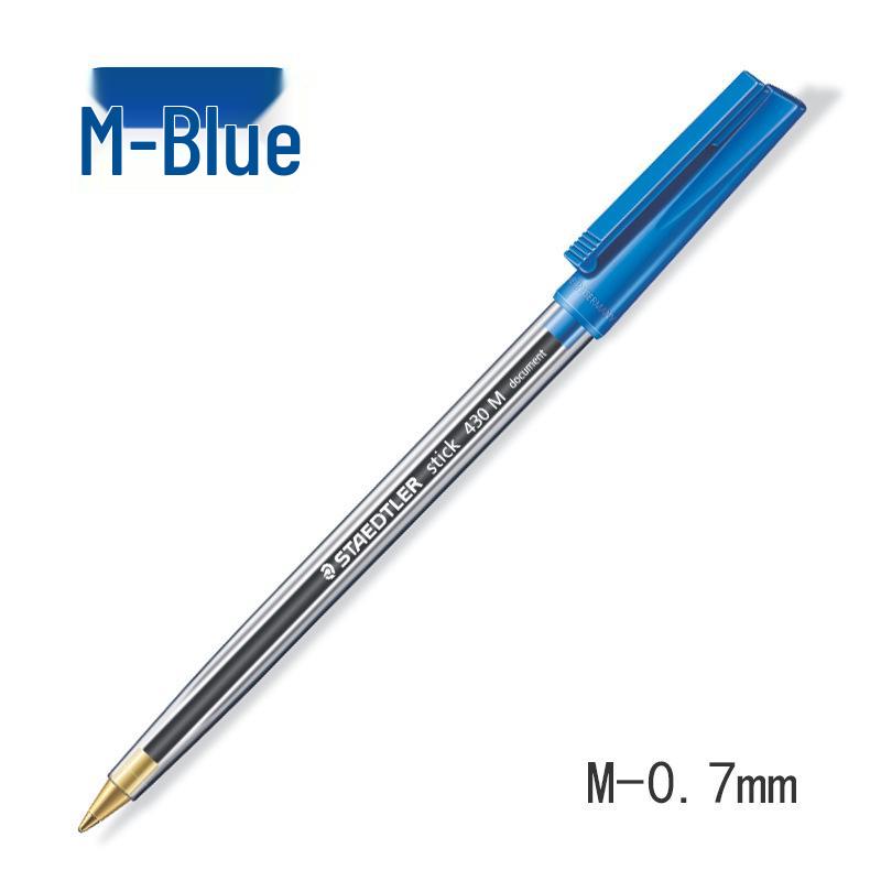 

STAEDTLER 430M Ballpoint Pen (Red, Blue, Black) - Smooth Office Pen Needlepoint 0.7