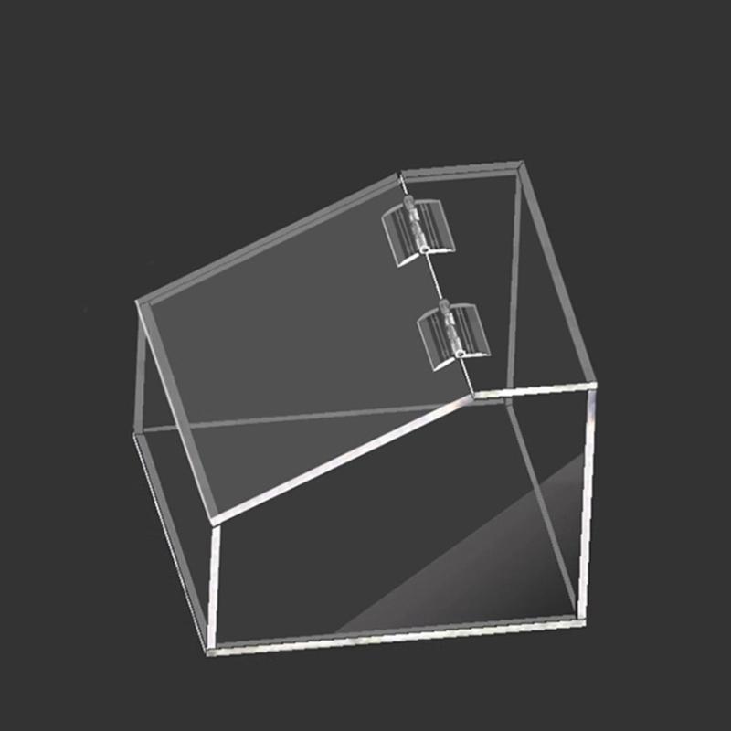 10pcs  Adhesive Clear Hinges with High Load Bearing Capacity Invisible Acrylic Hinges Set for Furniture & Cabinetry