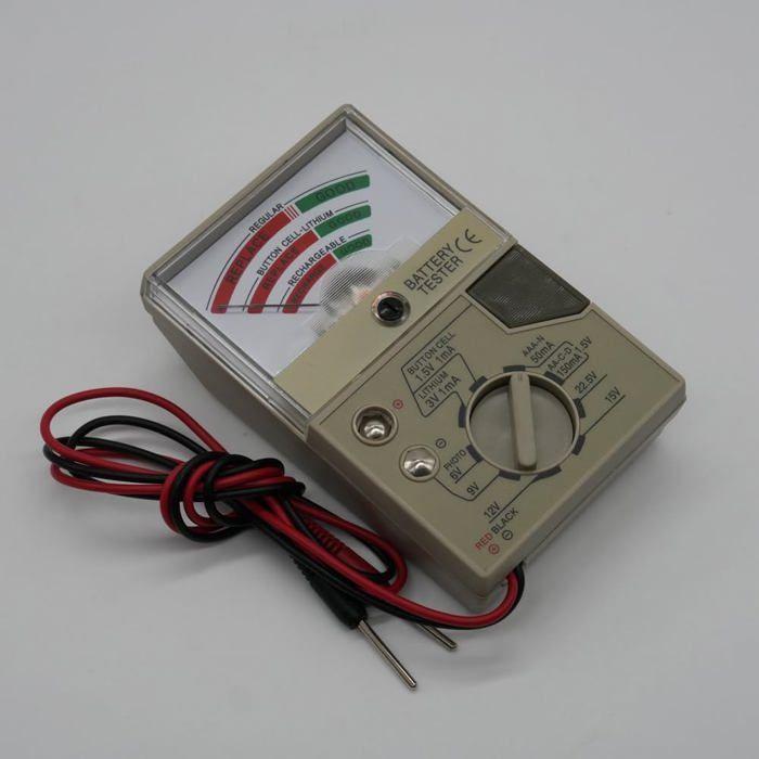 Universal Battery Tester AA AAA C D 9V and Button Cell — Voltage Checker