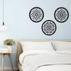 Wrought Iron Wall Art Decor Modern Rustic Metal Ornament for Living Room Bedroom Office Kitchen