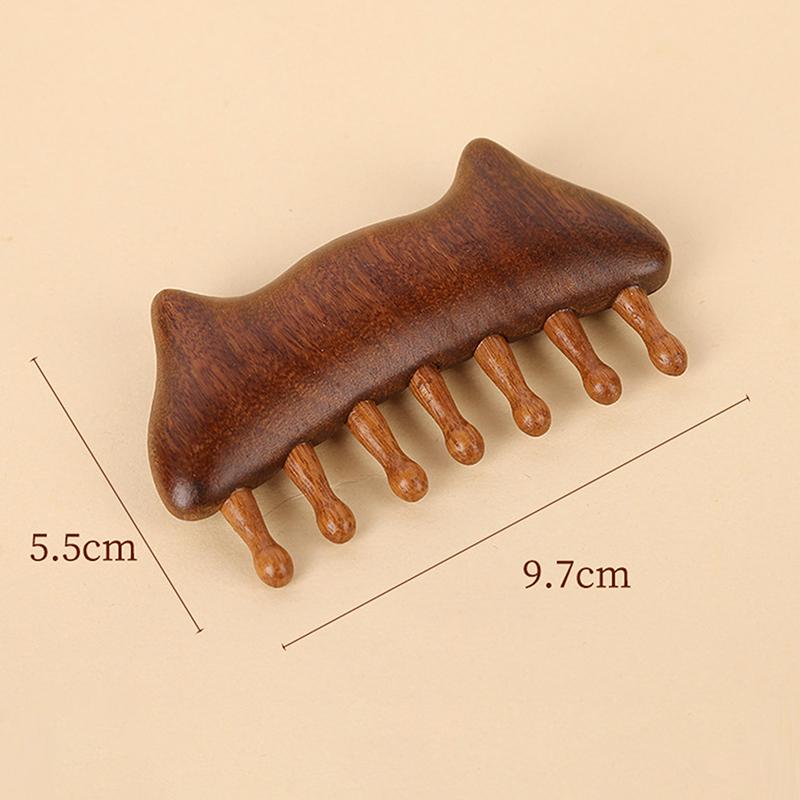 Sandalwood Meridian Massage Comb Wooden Therapy Massage Comb Circular Tooth Scalp Point Massage Brush Relive Relaxation