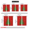 2pcs,2D Plane Printing Curtain Popular Christmas Trees Polyester Easy Install (without Rod) Holiday Ldeal for Living Room,