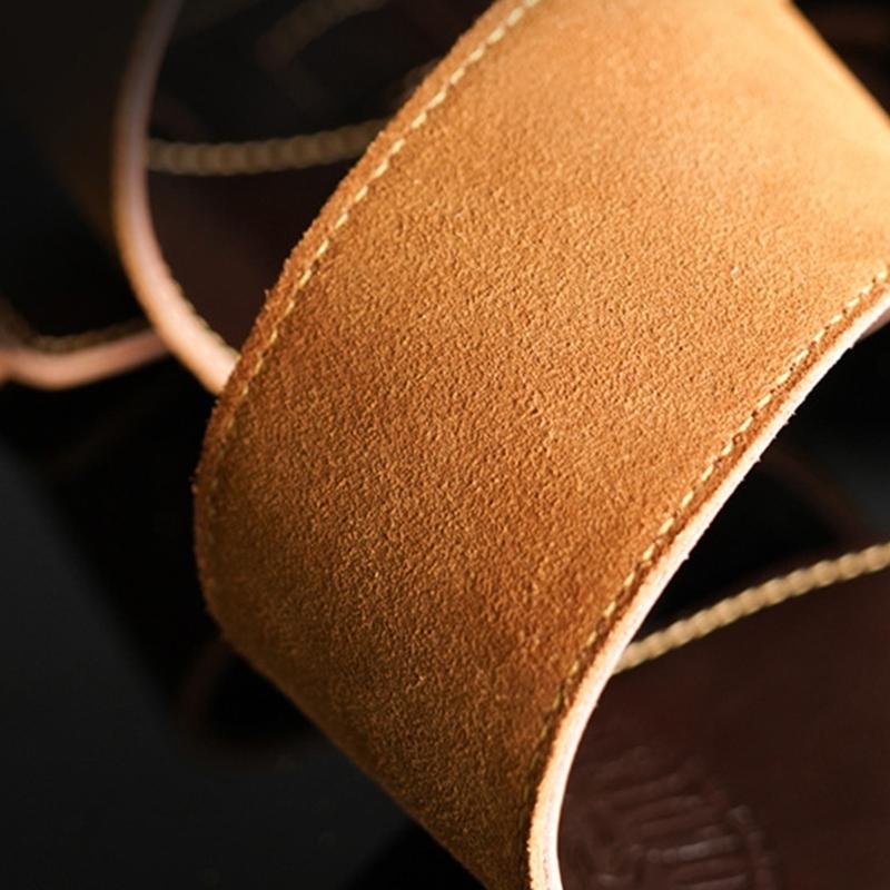 Adjustable Soft Leather Guitar Strap Thicken Universal Guitar Shoulder Strap Replacement Guitar Belt Guitar Accessories