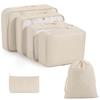 8-6 Pcs Travel Storage Bag Set, Clothing Organizer Packing Bags Suitcase Luggage Organizer Pouches
