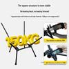 Lightweight Folding Camping Chair with Backrest - Portable Outdoor Stool for Fishing