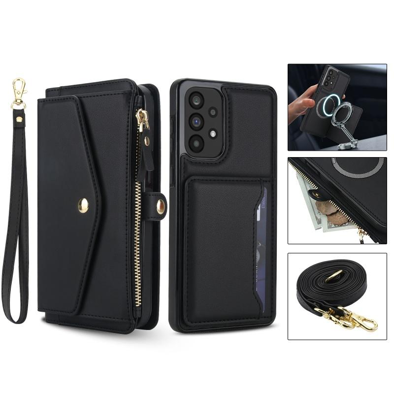 

Lanyard Multi Functional Wallet Leather Phone Case for Samsung Galaxy A56 A36 A16 A55 A35 A15 A54 A14 A73 A53 A13 A72 A12 Cover Samsung S25 Ultra