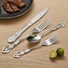 Königspalast Geprägtes Edelstahl-Besteckset: Messer, Gabel, Löffel - Elegante Esskollektion