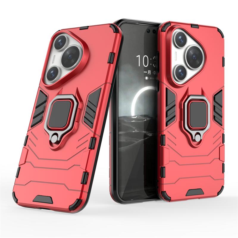 For Huawei Pura 70 Pro 5G Case Car Ring Holder Shockproof Armor Phone Case For Huawei Pura 70 Pro Plus Pura 70 Ultra Back Cover