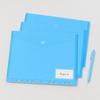 The Curved Flip Cover Features A Fastener Tape That Keeps Papers Firmly in Place