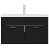 VidaXL Armoire d'Evier avec Lavabo Intégré Placard de Salle de Bain Armoire de Rangement Meuble de Rangement Toilette 3071280