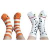 1 Pair Garden Eel Striped Mid-calf Socks Moisture Wicking Breathable Cotton Casual Socks Men Women Stretch Sports Crew Socks