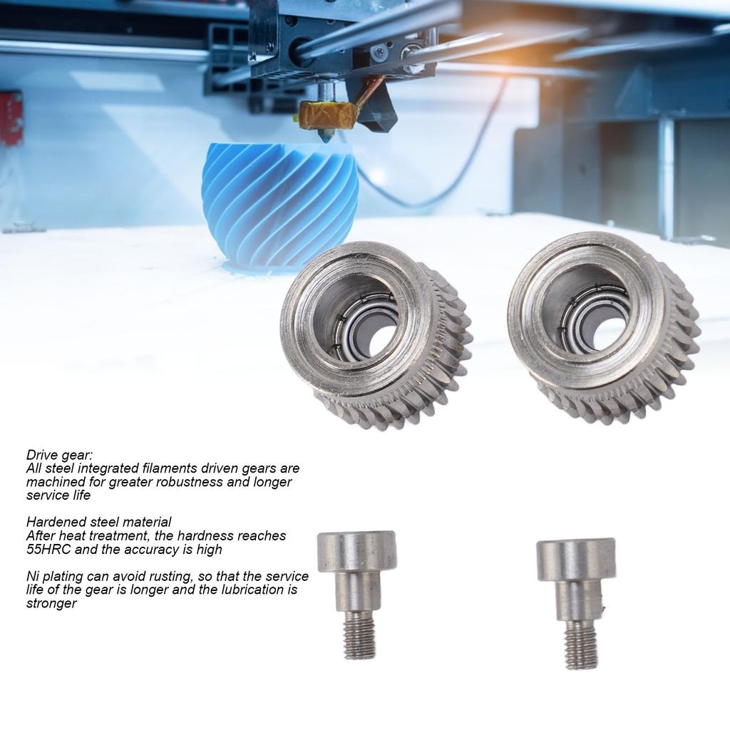 2Pcs Extruder Gear All Metal Dual Extruder Wheel Set for K1 K1C K1 Maximum for Ender 3 V3 for Ender3 V3 Plus