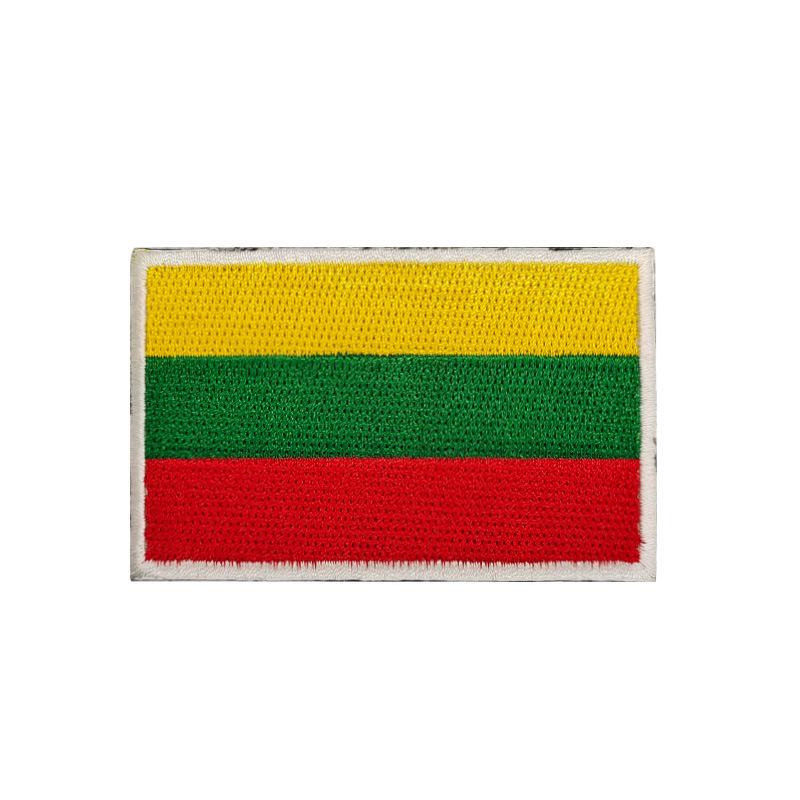 European Flags Embroidered Patches for Bags & Hats - Morale Badges with Hook, Loop & Iron-On Backing