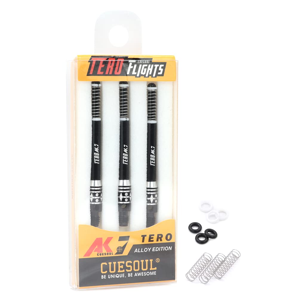 

CUESOUL TERO System AK7 Telescopic Aluminum Dart Set of 3 Built-in Shaft, - H53.1mm (CS-AK7L-1H53) чёрный