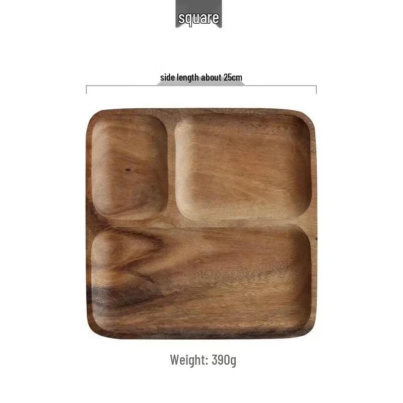 Minimalist Wooden Divided Serving Tray