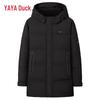YAYA Couple's Mid-Length Hooded Duck Down Jacket