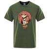 Mens High Quality Tshirt 100cotton Loose Short Sleeve Funny Knife Cat Print Loose Summer Men Tshirt Cool Tshirt Men Tees