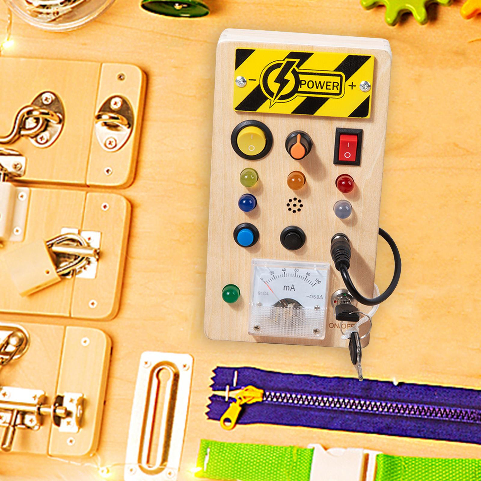 

Монтессори развивающая доска, LED переключатель, переключатель, игрушка, сенсорная доска в подарок L