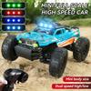 Mini Full Scale 1:32 High Speed RC Drift Racing Car, Alloy Off-Road Vehicle 2.4G Control & LED Lights, Ideal Gift for Kids