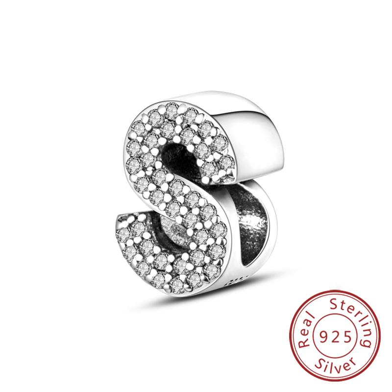 Charms Passen Auf Original Armband A-Z Alphabet Charms Perlen Kupfer 26 Buchstaben Charm Für Frauen Mädchen Diy Feiner Schmuck Geschenk