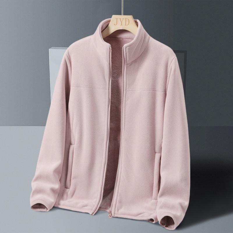 Unisex Thick Plush Fleece Jacket: Double-Sided, Extra Warm, High-Quality Inner Layer for Autumn-Winter 3XL