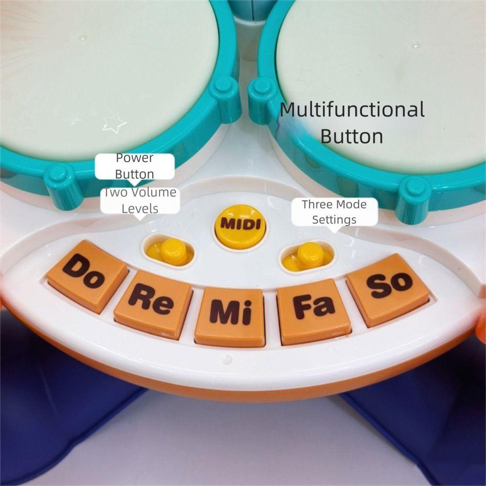 Instrumentos Musicais para Bebês Sem BPA Brinquedos de Bateria de Aprendizagem Montessori Kit de Bateria para Crianças Brinquedos para Bebês