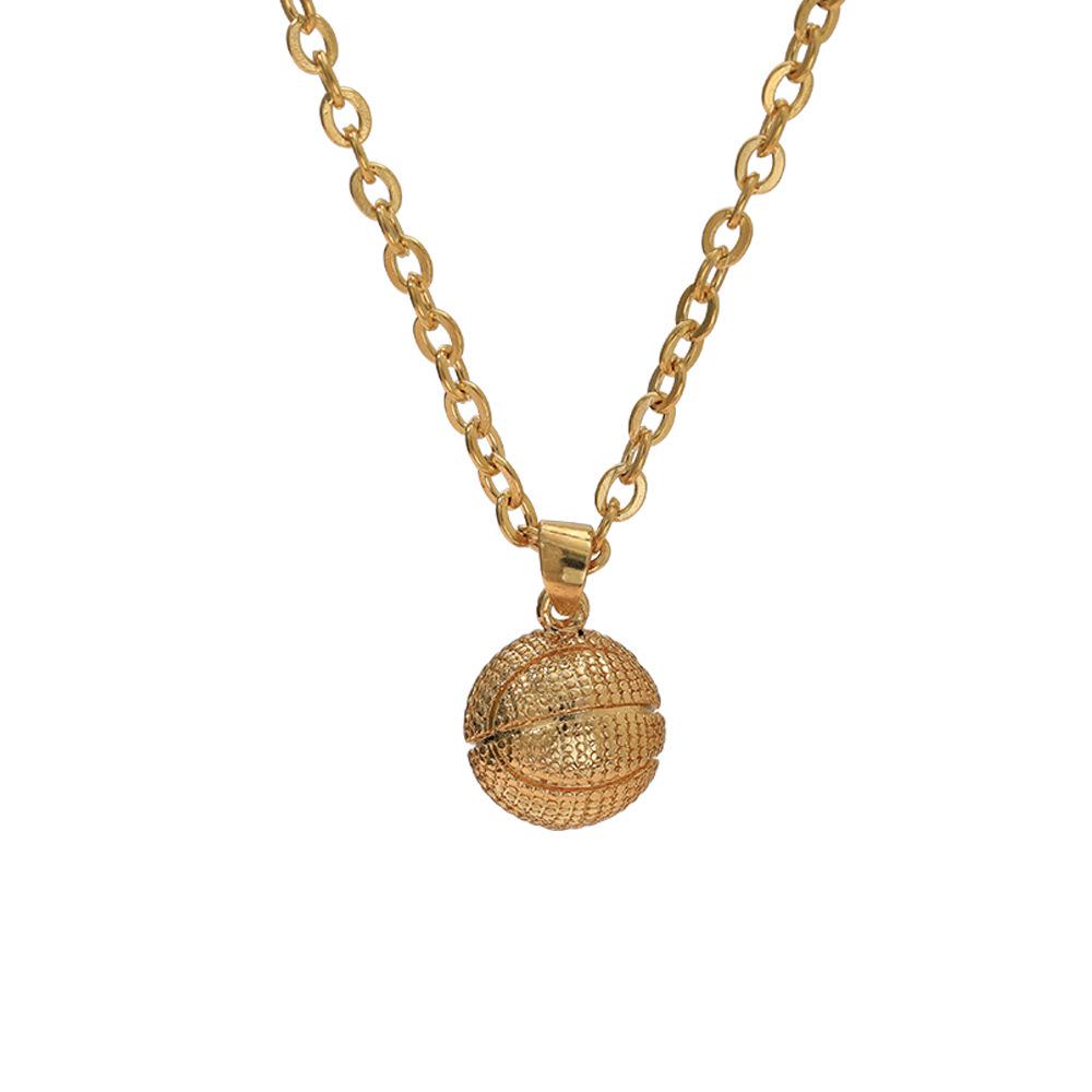 Children's Sports Pendant - Basketball & Football Friendship Necklace