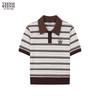 Teenie Weenie Bear Letter Stripe Women's Polo T-Shirt