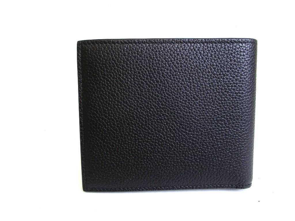 Authentic Saint Laurent YSL Cassandra Shadow Black Leather Bifole Bill Wallet #b253  Open Box