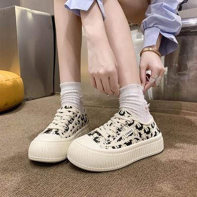 Canvas Shoes Women's  Spring New Korean Style Casual All-match Sports Biscuit Shoes