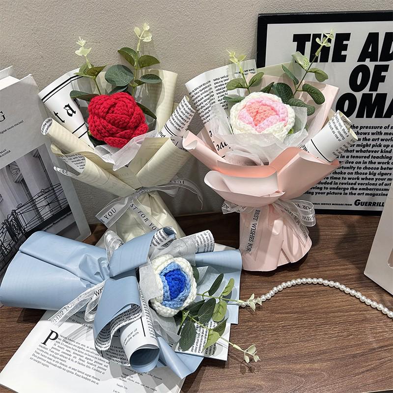 Handcrafted Sunflower Yarn Bloom – Elegant Birthday Gift for Girlfriend or Best Friend, Ideal as a National Day Souvenir.