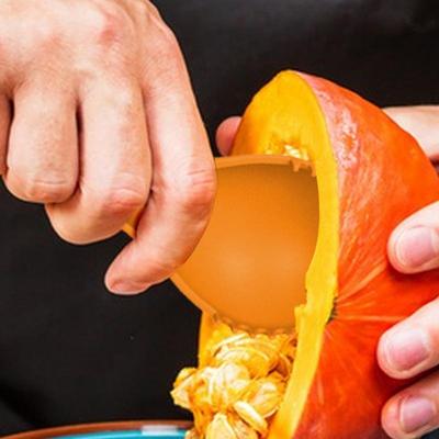 Sada nářadí na vyřezávání dýní 3x Sada na vyřezávání dýní Vnořitelné vykrajovátko na ovoce a sochařské pomůcky pro kuchyňské párty