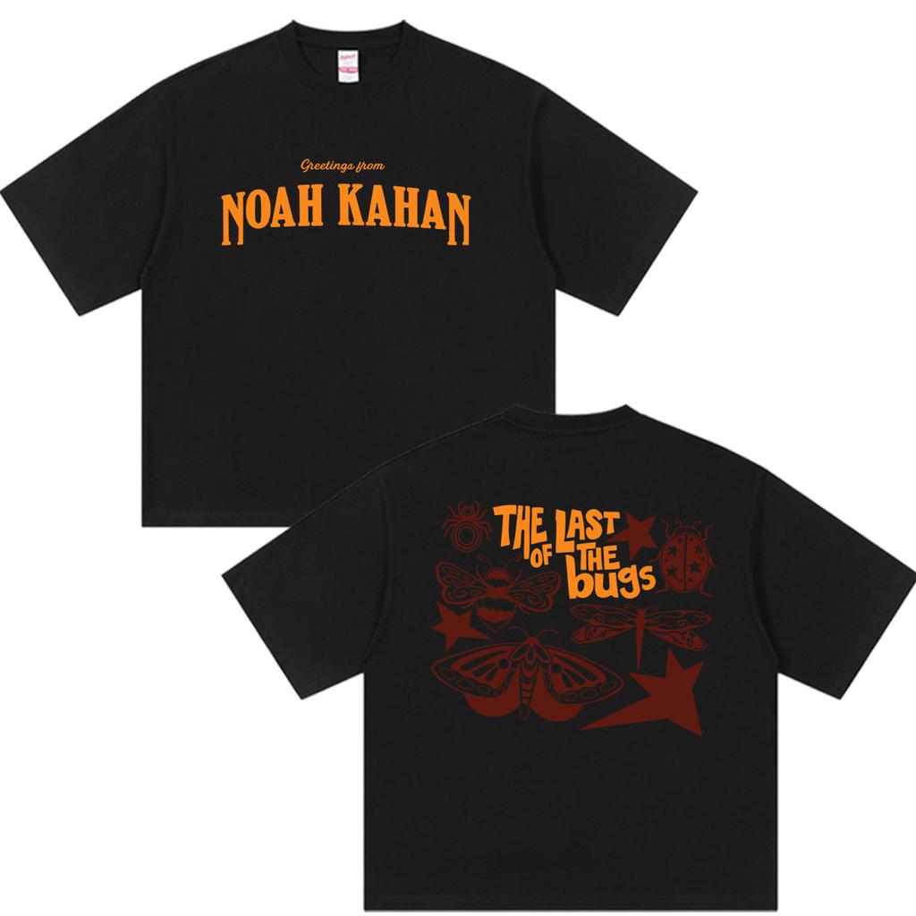 Noah Kahan The Great Divide Last of The Bugs Tour 2026 Print T Shirts Unisexs Women Harajuku High Quality Oversized Cotton Tshirt