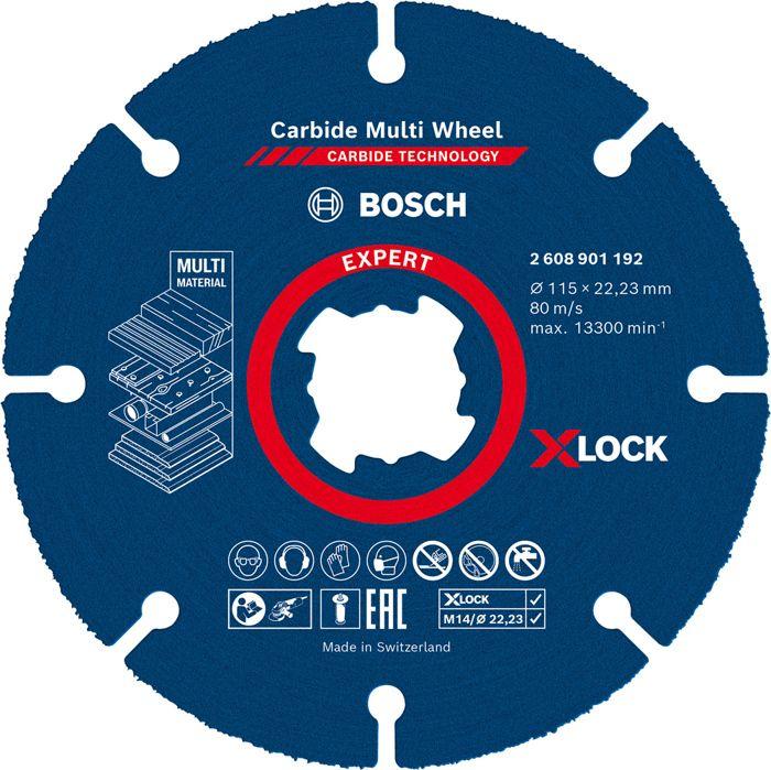 Disque à tronçonner - bosch expert - 2608901193 - 125mm - technologie carbure - multimatériaux
