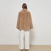 2026 Womens Faux Fur Coat Mid-Length Turn-Down Collar Loose Fit Youth Middle-Aged