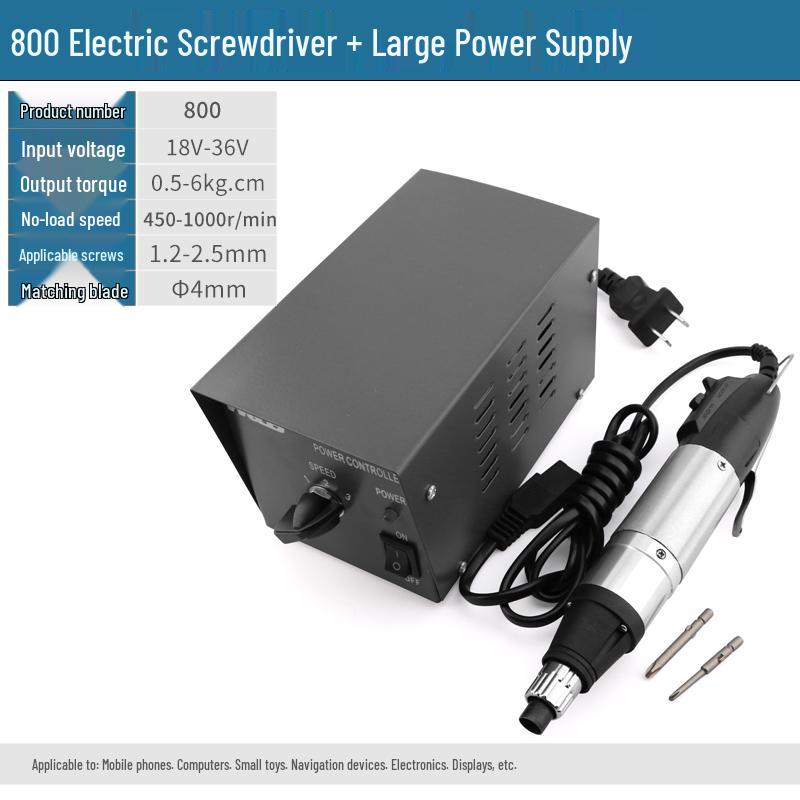 Electric Screwdriver Set 220V: Models 800, 801, 802 with Adjustable Speed and Torque