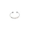 Trendy Japanese-Korean Faux Pearl 925 Silver Open Ring - Retro, Simple Design for Women