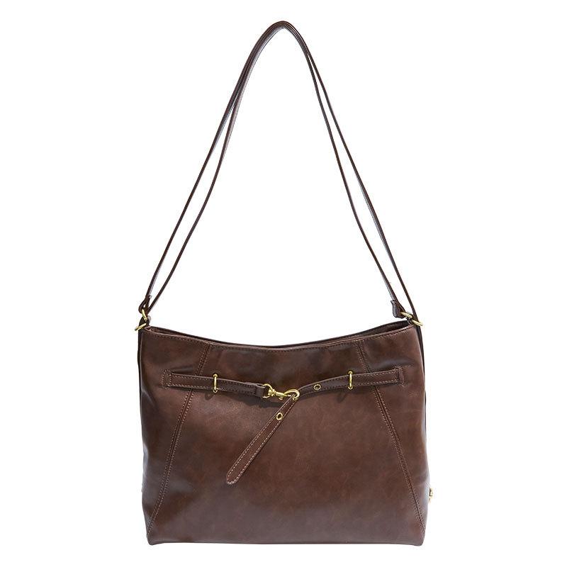 

Простая и вместительная сумка-фато с несколькими отделениями, женская, новая коллекция осень 2025, повседневный универсальный рюкзак однотонной расцветки для работы