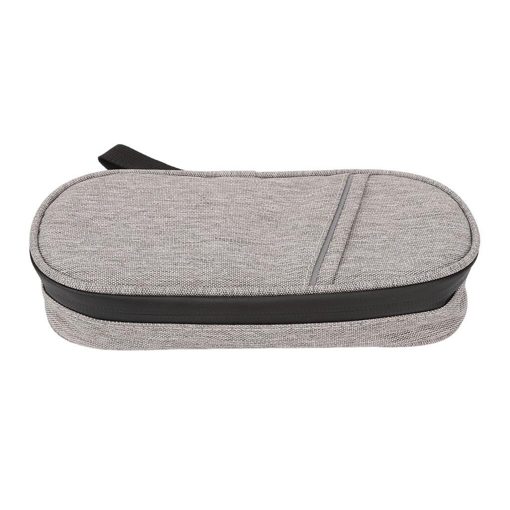 Insulin Cooler Bag Cooling Storage Carrying Pouch Zipper Design for Indoor Outdoor Grey